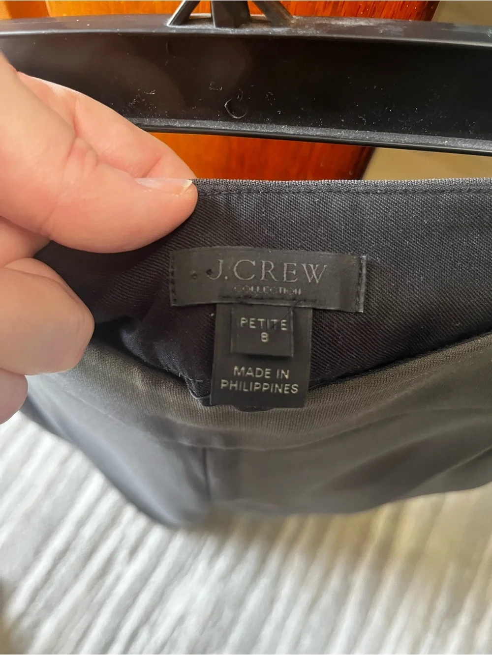 J. Crew Black Wide-Leg Dress Trousers
